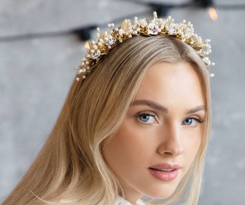 Athena Dream Haarreif Mit Blattgold Athena Dream Haarreif Mit Blattgold von evelynandroseuk