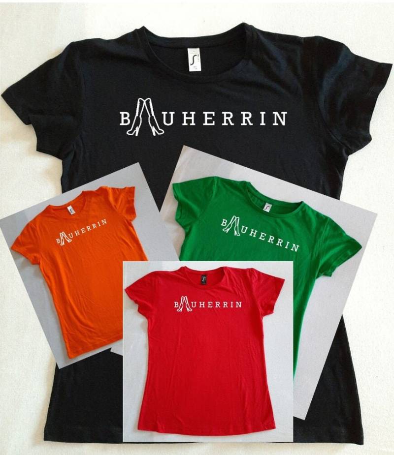 Damen T-Shirt Bauherrin von event95