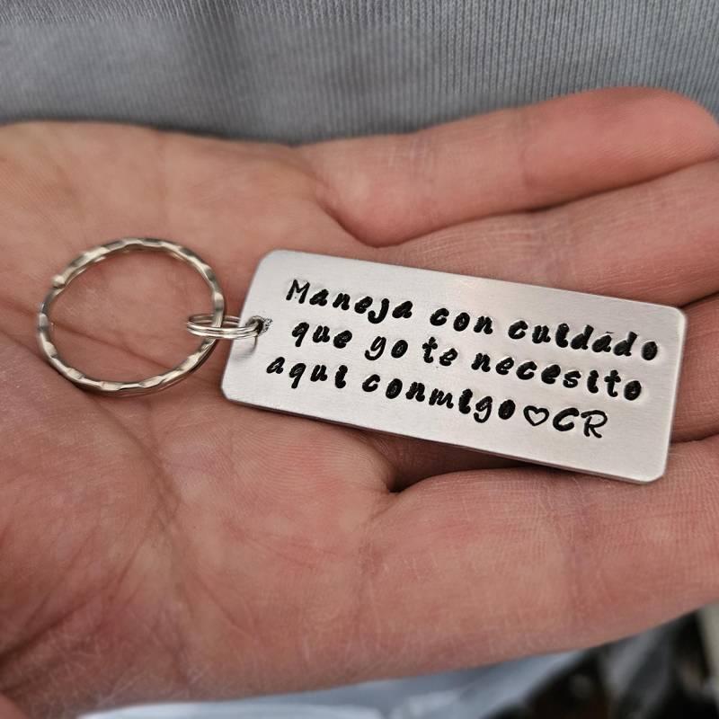 Personalisierte Schlüsselanhänger Maneja Con Cuidado Llavero, Geschenk Für Freund, Individuell Gravierte Schlüsselanhänger, Ehemann, Freund Personalisierte Schlüsselanhänger Maneja Con Cuidado Llavero, Geschenk Für Freund, Individuell Gravierte Schlüsselanhänger, Ehemann, Freund von everbana