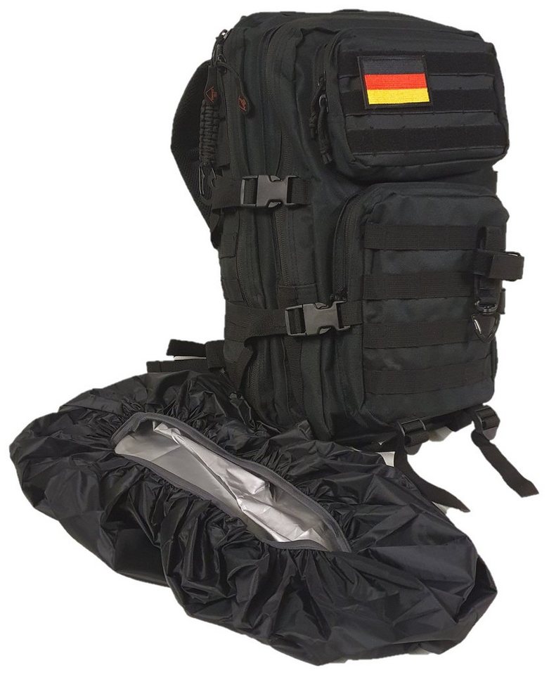 everest 1953 Wanderrucksack Tactic Outdoor Military Army Tactical 26 Liter schwarz Regencover von everest 1953