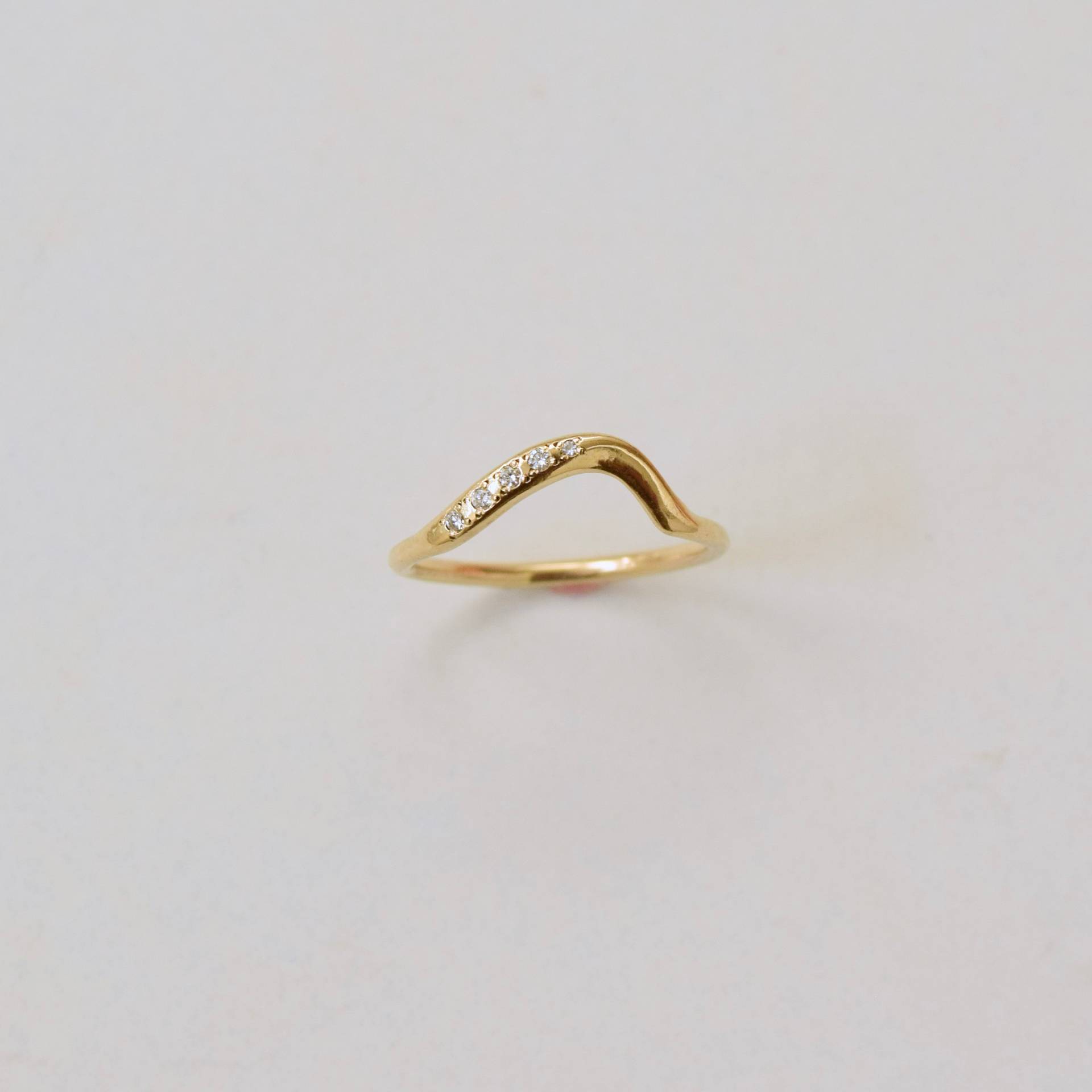 Goldring Mit Diamanten - Sterling Silber Oder Gold von everlijewelry
