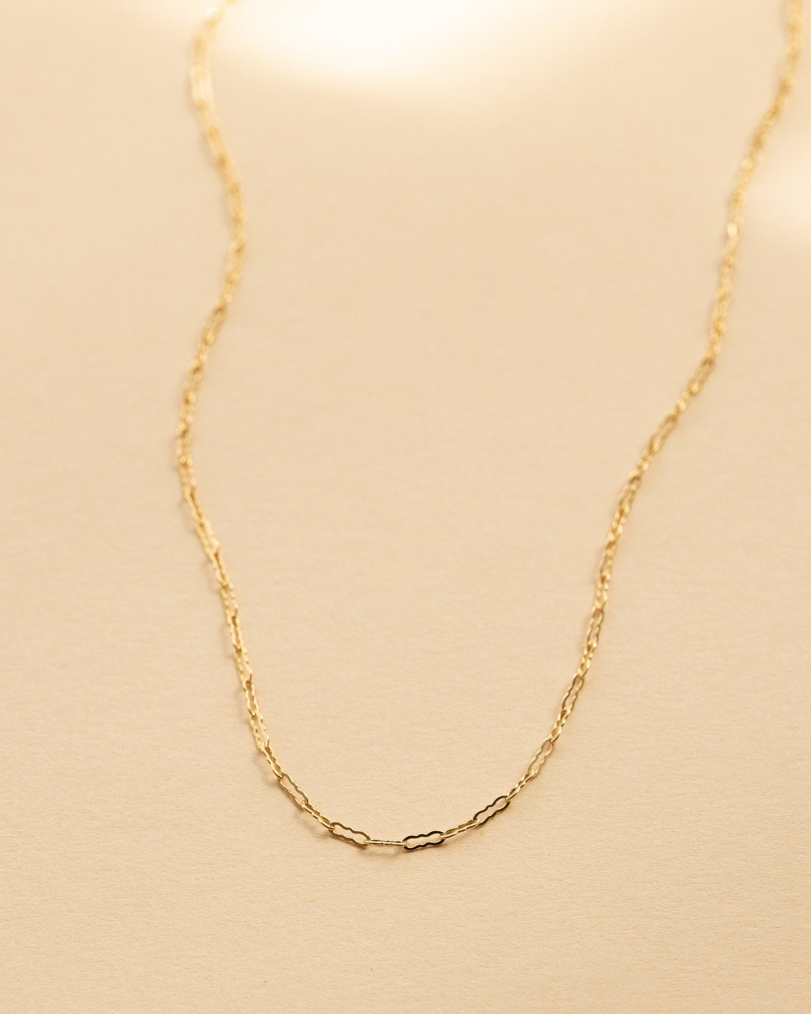 15. Kette, Goldkette Mit Krinkleschliff, Goldkragenkette, Goldakzentkette, Zierliche Goldkette, Goldschichtkette, Einfache von everlymadejewelry