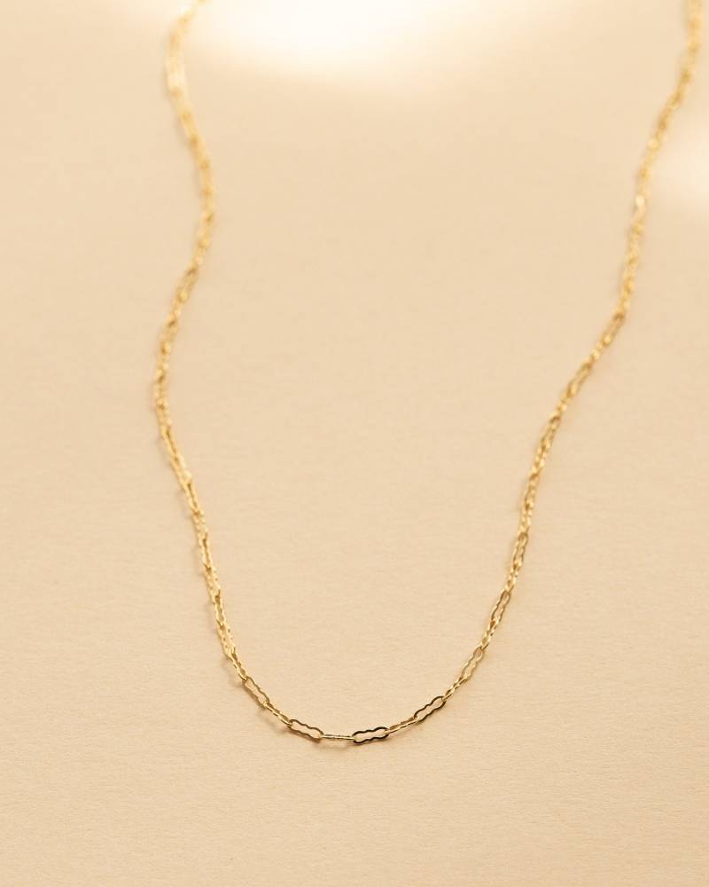 15. Kette, Goldkette Mit Krinkleschliff, Goldkragenkette, Goldakzentkette, Zierliche Goldkette, Goldschichtkette, Einfache von everlymadejewelry