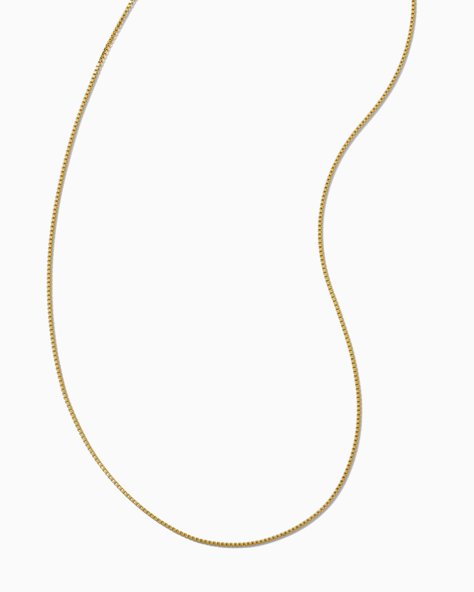 Avery Box Kette, Goldkette, Goldene Kragenkette, Akzentkette, Zierliche Goldschichtkette, Einfache Goldkette von everlymadejewelry