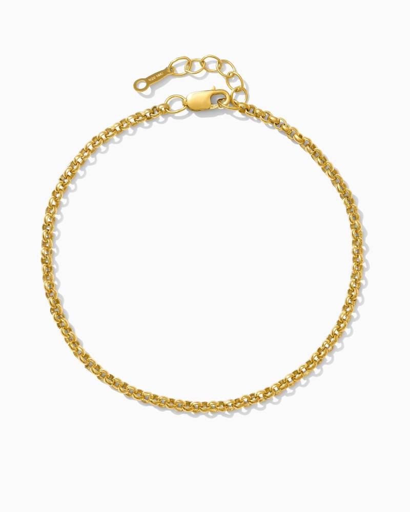 Candace Kettenarmband, Zierliche Bettelarmband, Gold Armband, Zarte Goldkette Einfache von everlymadejewelry