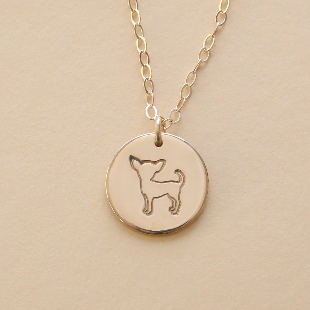 Chihuahua Halskette, Mama Geschenk, Hund Schmuck Mama, Hund-Liebhaber-Geschenk, Np-625C von everlymadejewelry