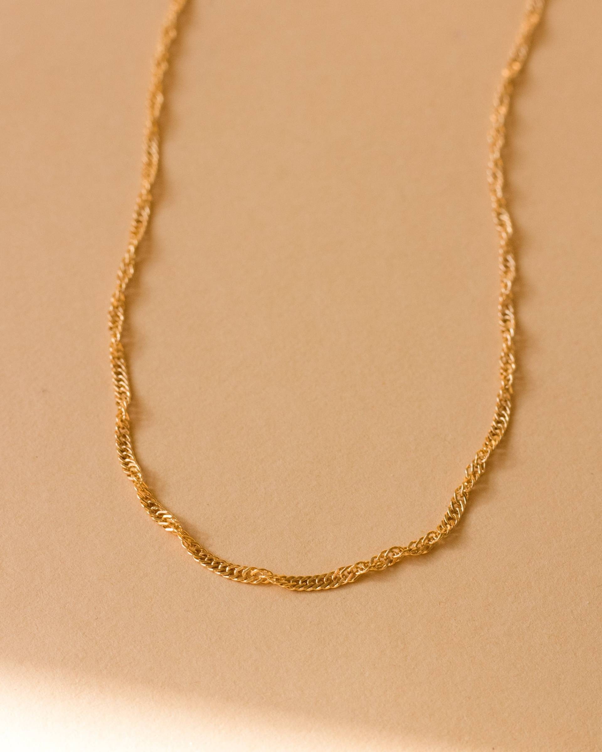 Gold Kette, Gold Zierliche Halskette, Gedrehte Geschenk Für Sie, Goldkette, Kette Gold Kette, Gold Zierliche Halskette, Gedrehte Geschenk Für Sie, Goldkette, Kette von everlymadejewelry