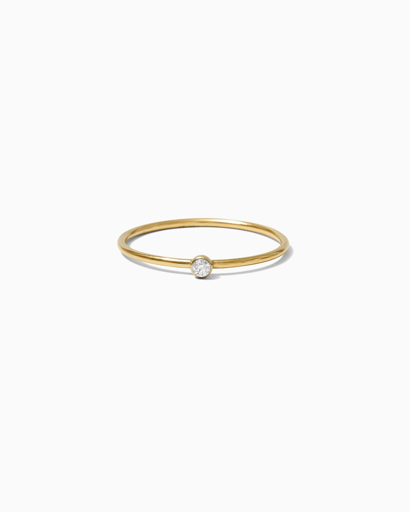 Goldring Für Frauen, Mit Zirkonia, Stapelring Gold, Geschenk Sie, Sie Goldring Für Frauen, Mit Zirkonia, Stapelring Gold, Geschenk Sie, Sie von everlymadejewelry