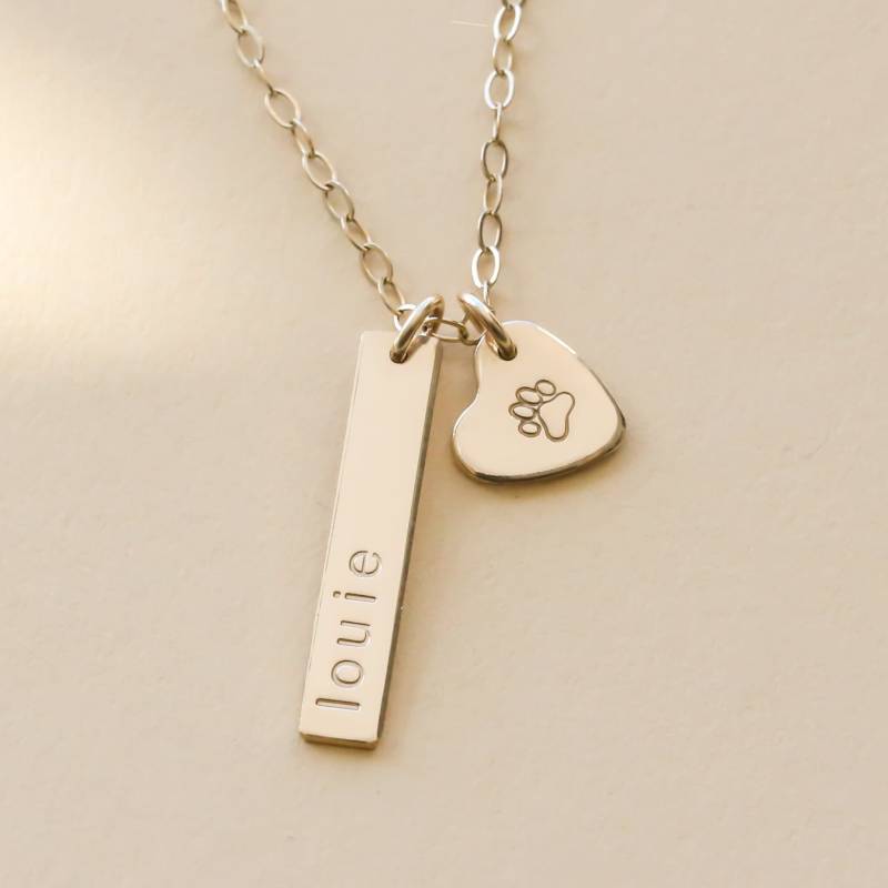 Halskette Pfote, Hundepfote Personalisiert, Für Hundepfote, Pfote Halskette, Haustier Pfoten von everlymadejewelry