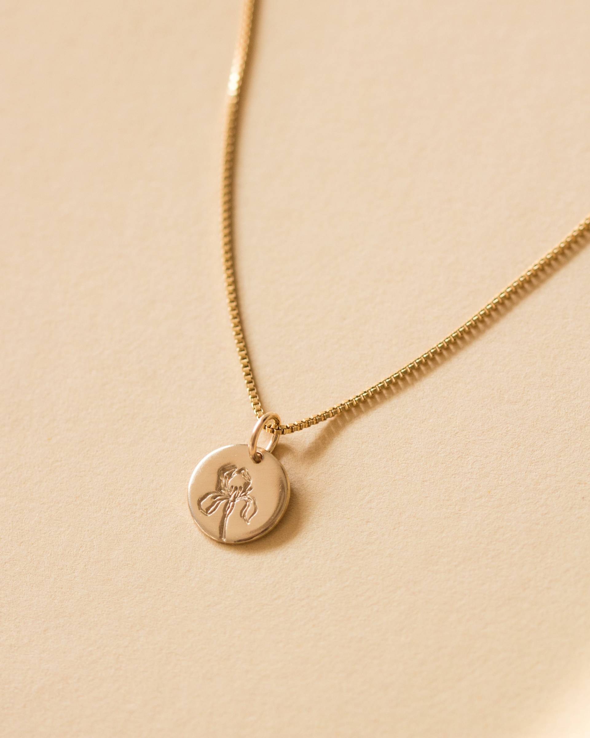 Iris Februar Geburtsblume, 925 Sterling Silber, 14K Gold Fill, Rose-Gold Fill von everlymadejewelry
