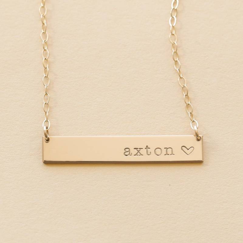 Mama Halskette, Mütter Schmuck, Großmütter Name Bar Unendlichkeit, Nhb-15x25Br von everlymadejewelry