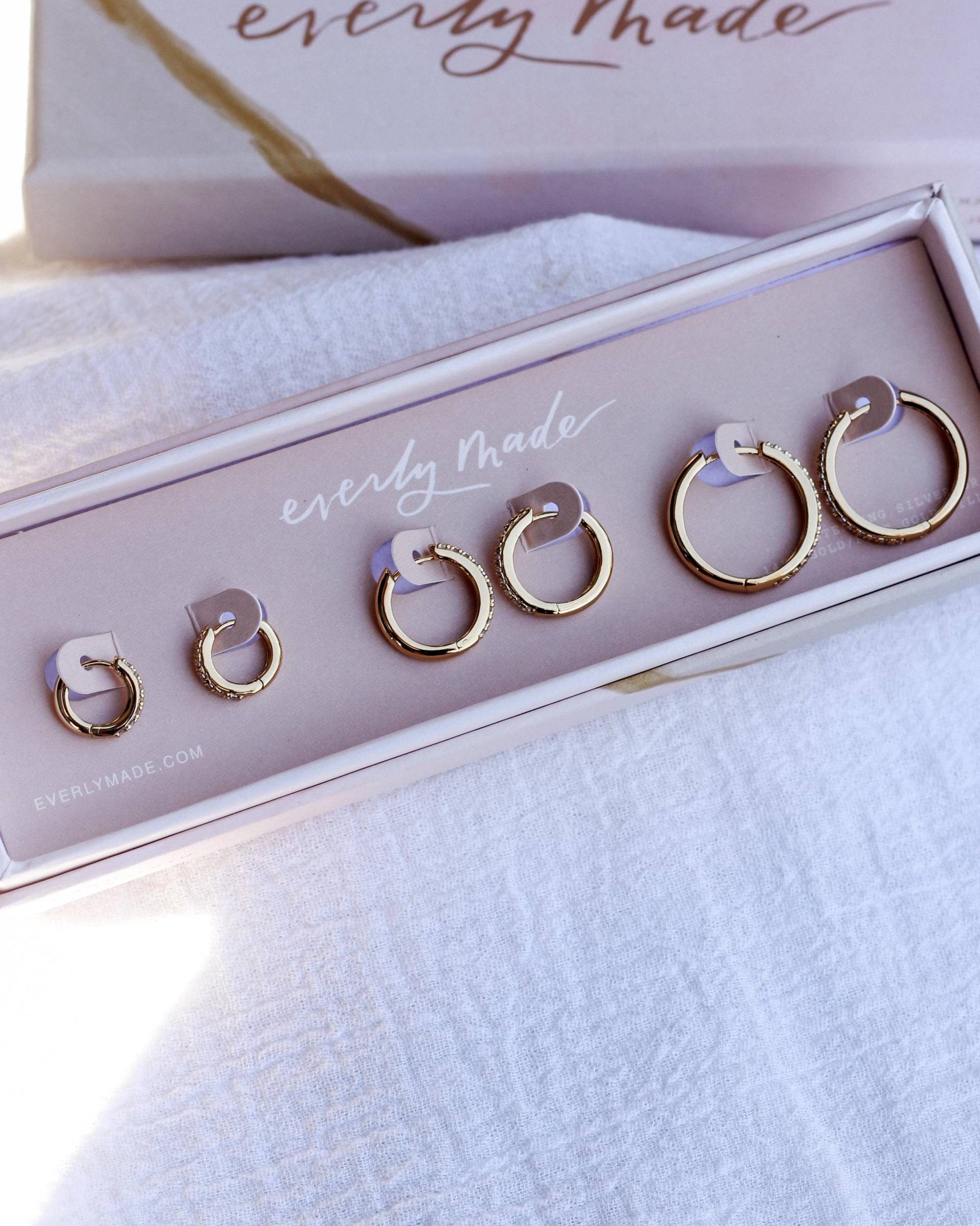 Ohrringe Pack No1, Drei Set, 925 Sterling Silber, 14K Gold Fill von everlymadejewelry