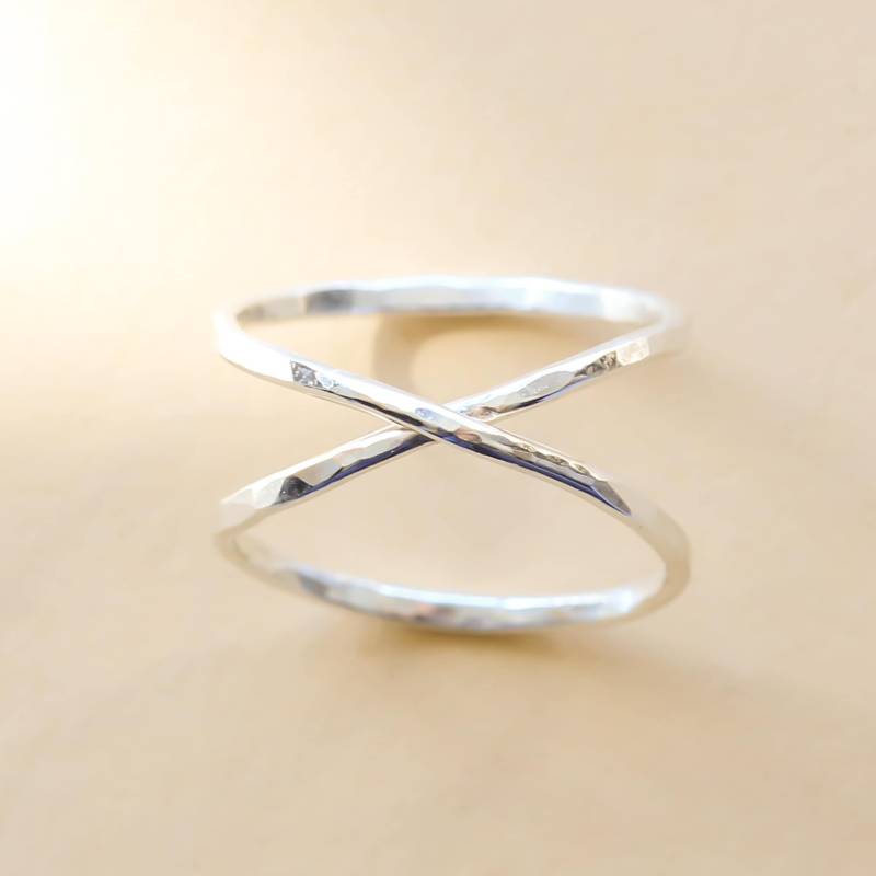 Ringe Für Frauen, Silberringe Infinity Ring, Sterling Silberring, Infinity Ring Silber, Dünner R-H16Gcc von everlymadejewelry
