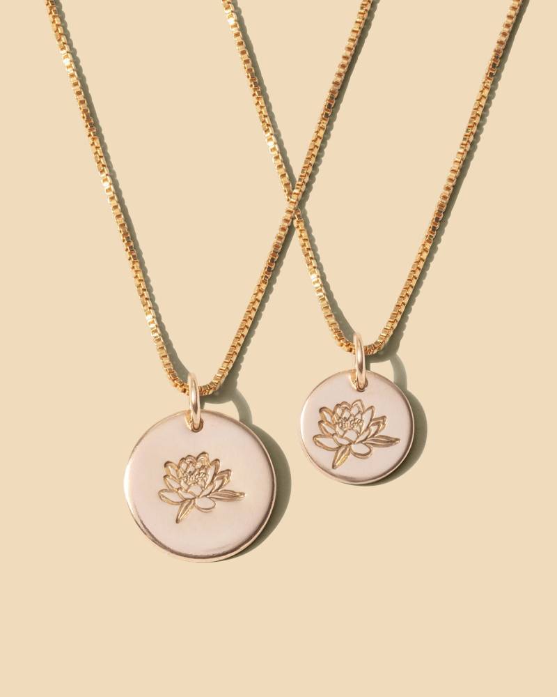 Seerose Juli Geburtskette, 925 Sterling Silber, 14K Gold Fill, Rosegold Fill von everlymadejewelry