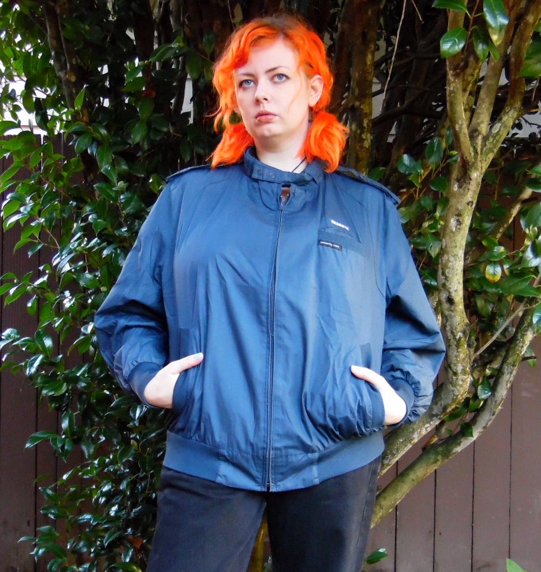 90Er Jahre Nur Navy Winbreaker Zipup Hipster Hip Hop Outdoor Jacke Xl von evileyevintage