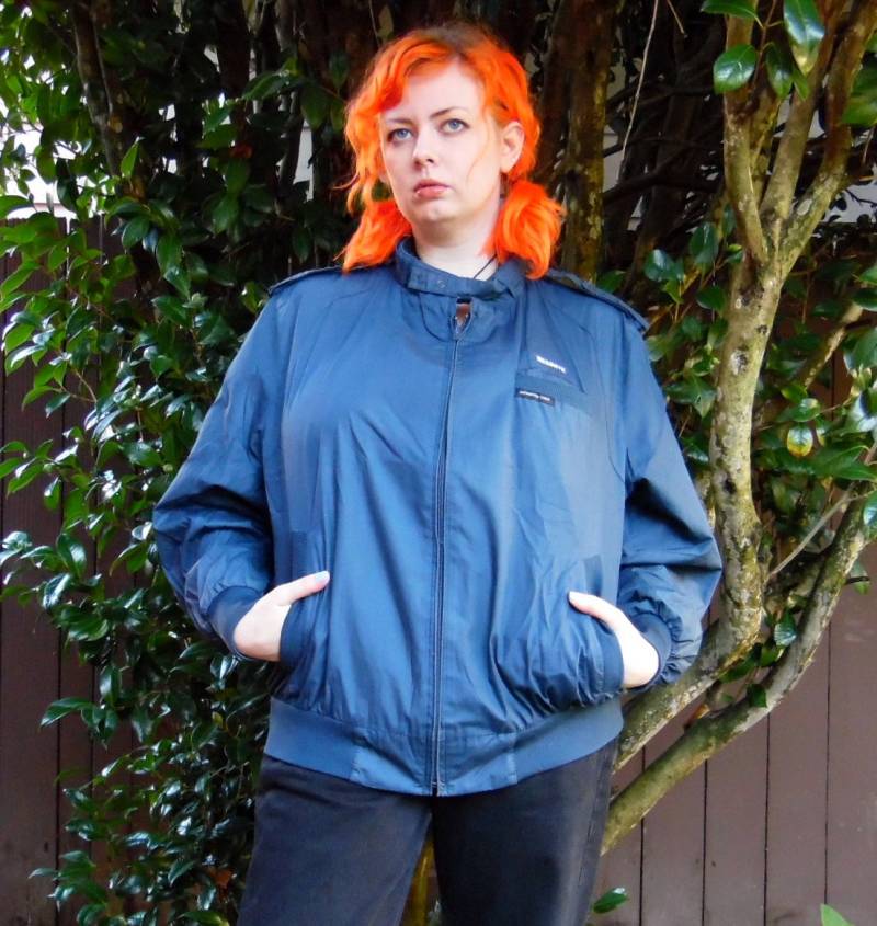 90Er Jahre Nur Navy Winbreaker Zipup Hipster Hip Hop Outdoor Jacke Xl von evileyevintage