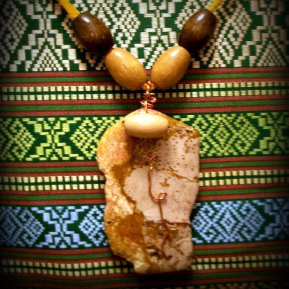 Erde Mutter Erdung Anhänger Holz Antiker Tage von evileyevintage