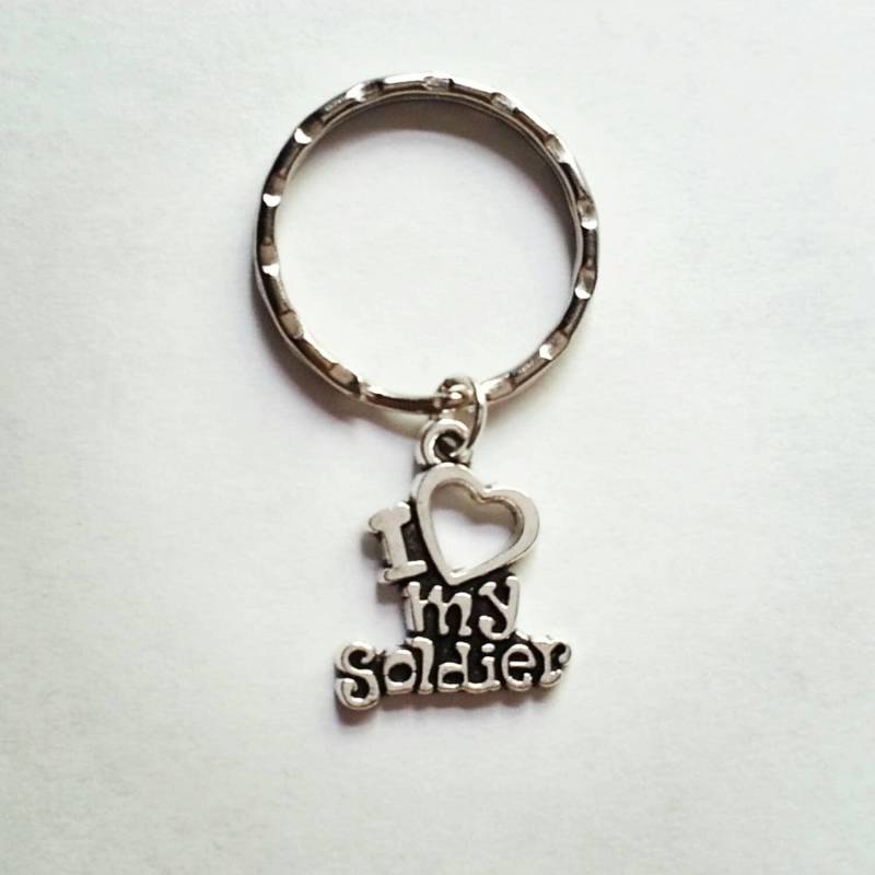Ich Liebe Meinen Soldaten Schlüsselanhänger Armee, Marine, Luftwaffe, Marines von evilqueenjewelry