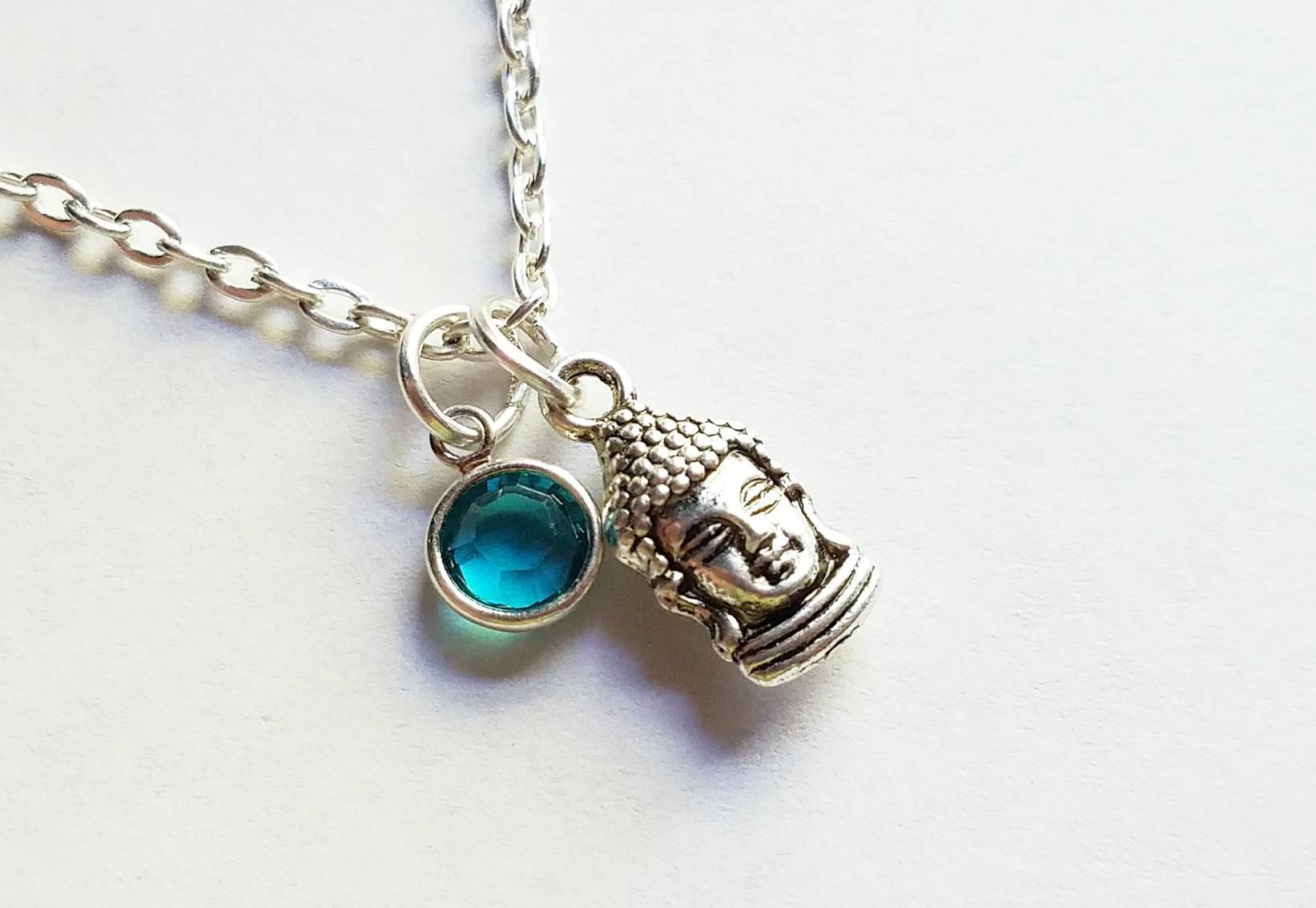 Silber Kleine Budha Halskette von evilqueenjewelry