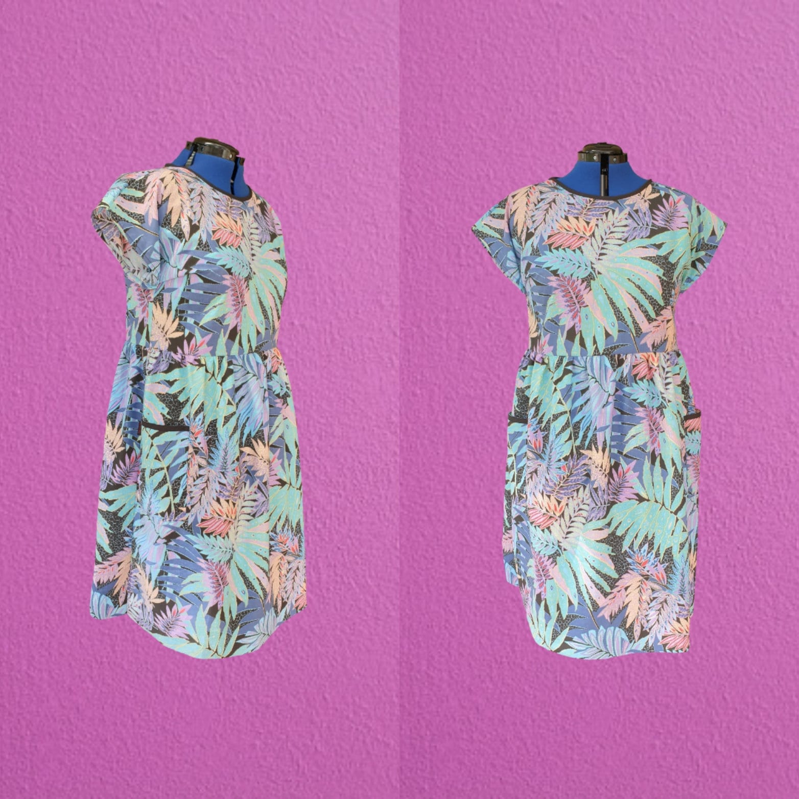 Paradiso Dress - Maßgefertigtes Kleid, Alle Größen Willkommen, Handgemachtes Vintage Kleid Mit Taschen, Frauen Gerafftes Plus Size Blumenkleid Paradiso Dress - Maßgefertigtes Kleid, Alle Größen Willkommen, Handgemachtes Vintage Kleid Mit Taschen, Frauen Gerafftes Plus Size Blumenkleid von evilruby