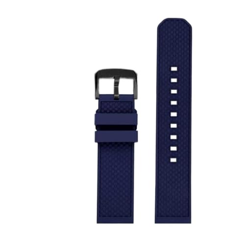 ewgrkba Hochwertiges Fluorkautschuk-Armband, Kompatibel Mit Tissot T-Sport Darth Vader T125617 T116617 T116 Herren, 22 Mm, Schnellverschluss-Armband(Blue black pin) von ewgrkba