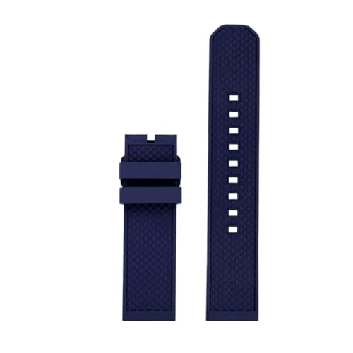 ewgrkba Hochwertiges Fluorkautschuk-Armband, Kompatibel Mit Tissot T-Sport Darth Vader T125617 T116617 T116 Herren, 22 Mm, Schnellverschluss-Armband(Blue no buckle) von ewgrkba