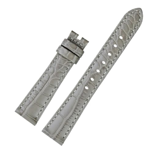 ewgrkba Kompatibel Mit Swarovski 5547642 5452498 5452501 Grün Blau Wasser Geist Frauen Premium Leder Rotes Armband 17MM Watchand Rosa Quick(Grey no buckle) von ewgrkba