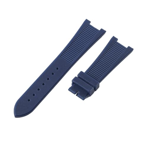 ewgrkba Silikonkautschuk-Armband kompatibel mit Patek Philippe Nautilus Serie 5711 5712 5980 Uhrenarmband männlich(Dark Blue No buckle) von ewgrkba