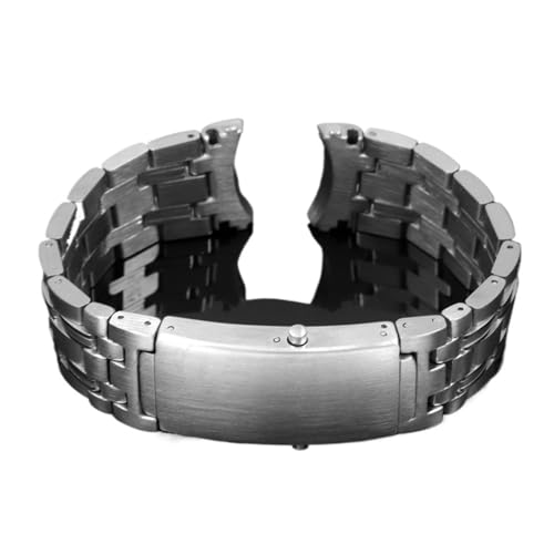 ewgrkba Uhrenarmbänder Armband Kompatibel Mit Omega Planet Ocean 007 Seamaster 600 Metallarmband Uhr Herren Edelstahl Uhrenarmband Kette 18mm 20mm(5Beads-Silvery,20mm) von ewgrkba