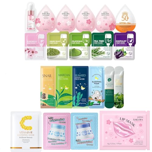 ewku Hautpflege-Sets & Kits-Komplettes Hautpflege-Set für Teenager, Mädchen und Frauen, Reise-Hautpflege-Set ewku Hautpflege-Sets & Kits-Komplettes Hautpflege-Set für Teenager, Mädchen und Frauen, Reise-Hautpflege-Set von ewku