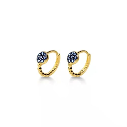 Ohrringe Ohrstecker Damen Schmuck Earrings Blaue Serie Ohrhänger Mit Ohrsteckerverschluss Für Damen, Ohrklemmen, Damen-Clip-Ohrringe, Pendientes B0159-Y von exdas