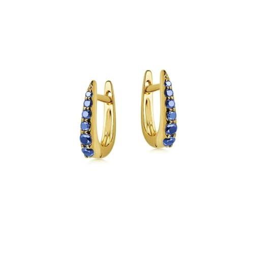 Ohrringe Ohrstecker Damen Schmuck Earrings Blaue Serie Ohrhänger Mit Ohrsteckerverschluss Für Damen, Ohrklemmen, Damen-Clip-Ohrringe, Pendientes W0267-Y von exdas