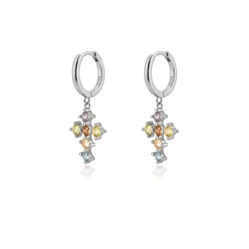 Ohrringe Ohrstecker Damen Schmuck Earrings Drei Charm Line Tropfenohrring Rock Punk Party Hochzeit Mode Kristall Pendientes W0064-S von exdas