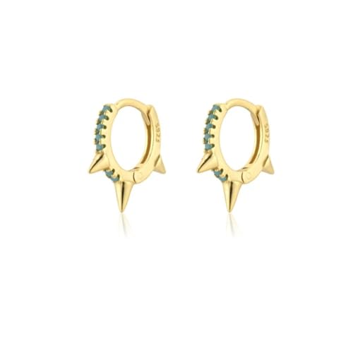 Ohrringe Ohrstecker Damen Schmuck Earrings Fashional Türkis- Tropfen-Ohrhänger Für Damen, Schlichtes Mini-Piercing W0276-Y von exdas