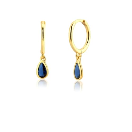 Ohrringe Ohrstecker Damen Schmuck Earrings Geometrische Schlichte Dunkelblaue Ohrringe Für Damen Piercing W0258-Y von exdas