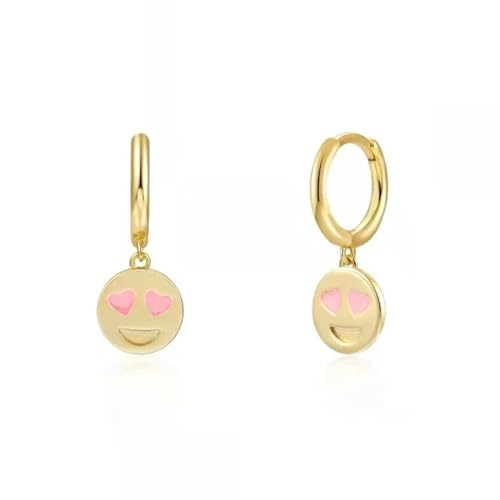 Ohrringe Ohrstecker Damen Schmuck Earrings Herz-Tropfenohrringe Für Damenmode W0419-Rosa von exdas