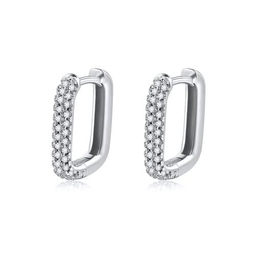 Ohrringe Ohrstecker Damen Schmuck Earrings Luxuriöse Quadratische Ohrringe Für Damen Und Mädchen, Schlichte Ohrringe, Modisch, 68016 von exdas