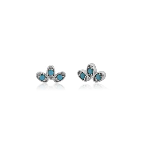 Ohrringe Ohrstecker Damen Schmuck Earrings Mode Blaue Geometrische Ohrstecker Für Frauen Piercing Gothic Ohrringe W0205-S von exdas
