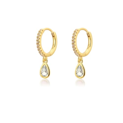 Ohrringe Ohrstecker Damen Schmuck Earrings Mode Farbige Wasser Tropfen Kleine Ohrringe Baumeln Anhänger Ohr Ringe Für Frauen Pendientes L0255 von exdas