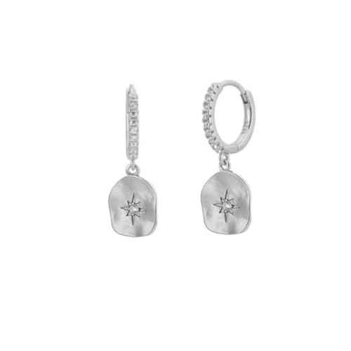 Ohrringe Ohrstecker Damen Schmuck Earrings Netter Heller Großer Modischer Kristall-Langer Ohrring Für Frauen, Trendige, Luxuriöse, Romantische Quaste, Hochzeit, W0468-S von exdas