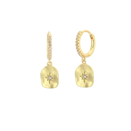 Ohrringe Ohrstecker Damen Schmuck Earrings Netter Heller Großer Modischer Kristall-Langer Ohrring Für Frauen, Trendige, Luxuriöse, Romantische Quaste, Hochzeit, W0468-Y von exdas