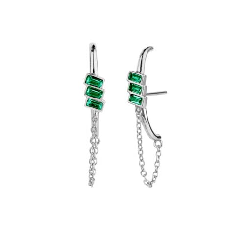 Ohrringe Ohrstecker Damen Schmuck Earrings Ohrhänger Für Damen, Wassertropfen, Grün, Piercing-Ohrstecker, Modisch, W0357-S von exdas