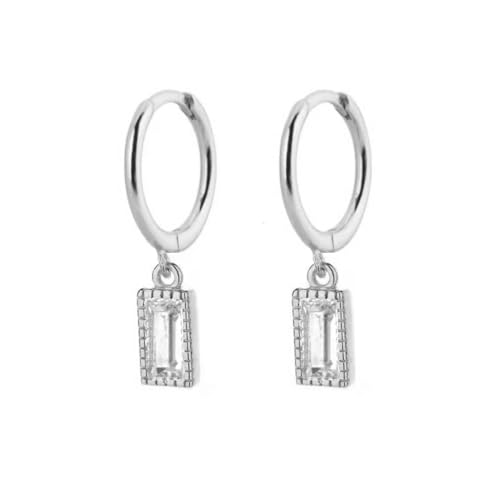 Ohrringe Ohrstecker Damen Schmuck Earrings Quadratischer Anhänger Tropfenohrring Damen Piercing Ohrringe Dangler Für Mädchen W0176-S von exdas