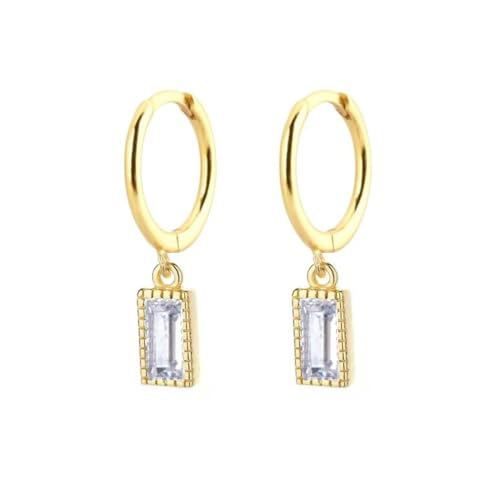 Ohrringe Ohrstecker Damen Schmuck Earrings Quadratischer Anhänger Tropfenohrring Damen Piercing Ohrringe Dangler Für Mädchen W0176-Y von exdas