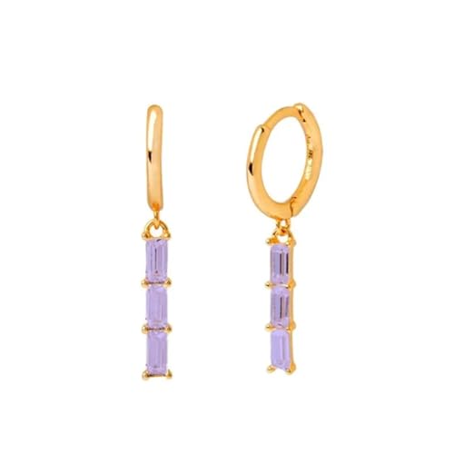 Ohrringe Ohrstecker Damen Schmuck Earrings Rot-Blaue Bar-Tropfenohrringe Für Damen, Pendientes, Party, Hochzeit, B0745 von exdas