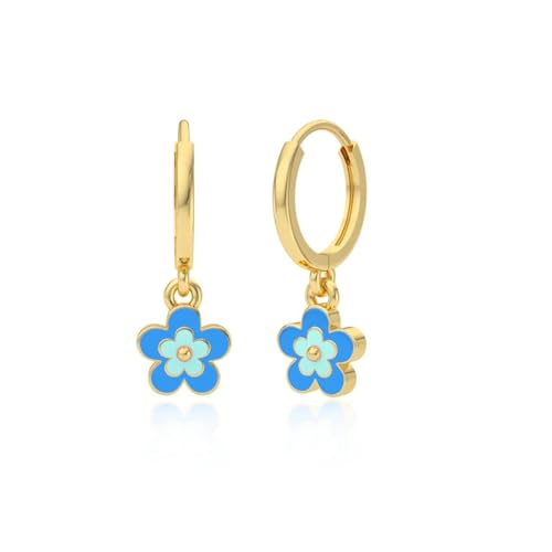 Ohrringe Ohrstecker Damen Schmuck Earrings Schöne Bunte Blumen Für Frauen Und Mädchen, Minimalistischer Pendientes B0134 von exdas