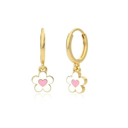 Ohrringe Ohrstecker Damen Schmuck Earrings Schöne Bunte Blumen Für Frauen Und Mädchen, Minimalistischer Pendientes B0137 von exdas