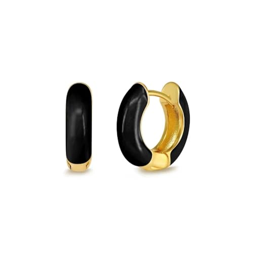 Ohrringe Ohrstecker Damen Schmuck Earrings Schwarz Weiß Cooler Anhänger Ohrring Einfacher Stil Ohrschnalle Stern Mond Herz Tropfen Moderne Damen W0444-Schwarz von exdas