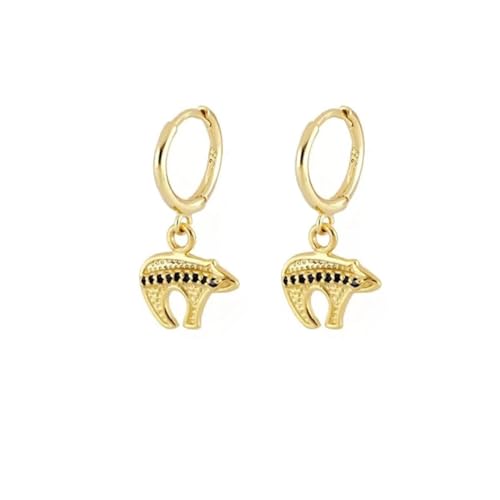 Ohrringe Ohrstecker Damen Schmuck Earrings Schwarze Hängende Ohrringe Für Frauen Multistyle Pendientes Piercing-Ohrring Für Mädchen Punk W0402-Y von exdas