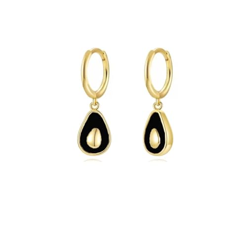 Ohrringe Ohrstecker Damen Schmuck Earrings Temperament Persönlichkeit Einfacher Schwarzer Fünfzackiger Stern Mode Kleiner Süßer Ohrring W0140-Schwarz von exdas